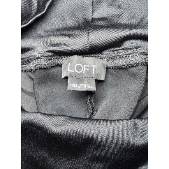 LOFT Maternity Black Ponte Pants Size 14M - Picture 4 of 6